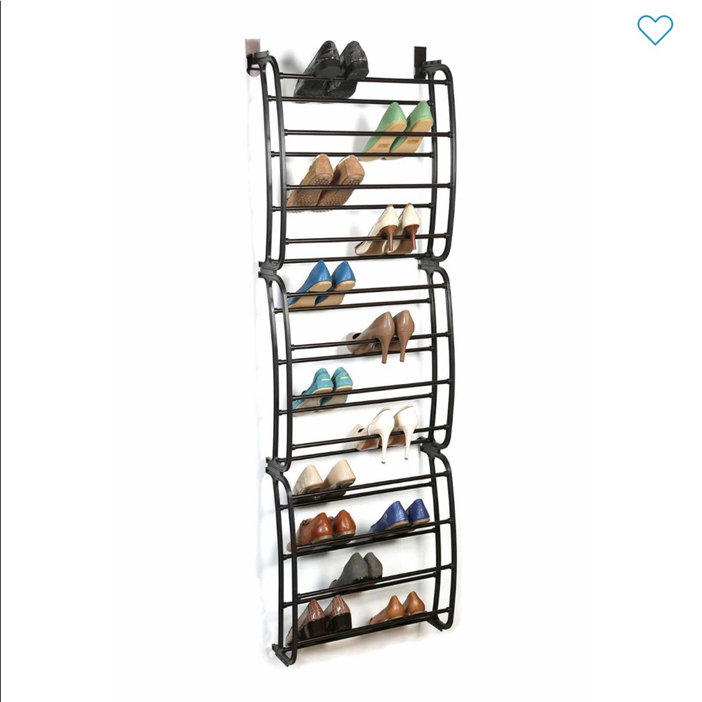 Over the door shoe rack. 36 pairs